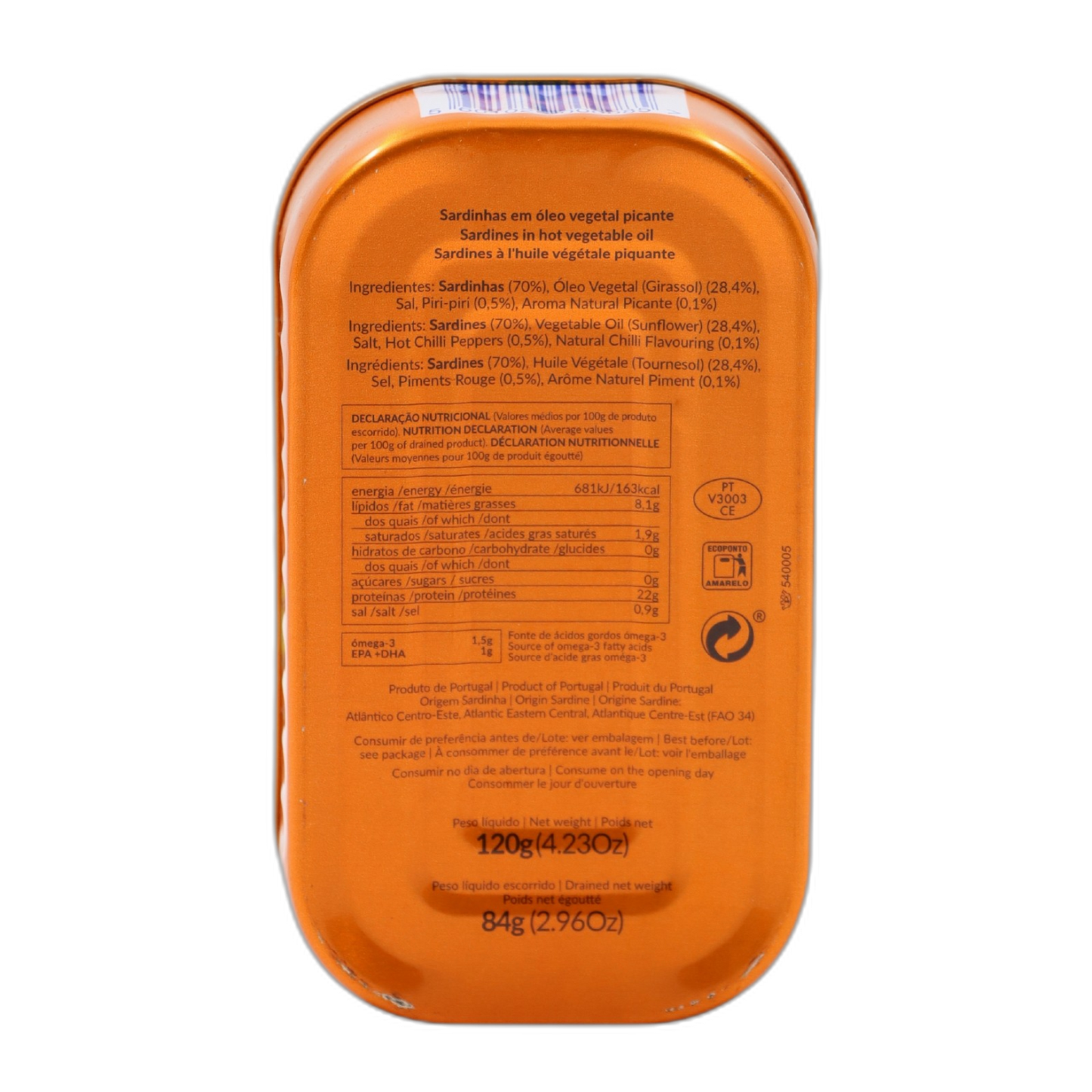 Bom Petisco sardiinid vürtsikas taimeõlis