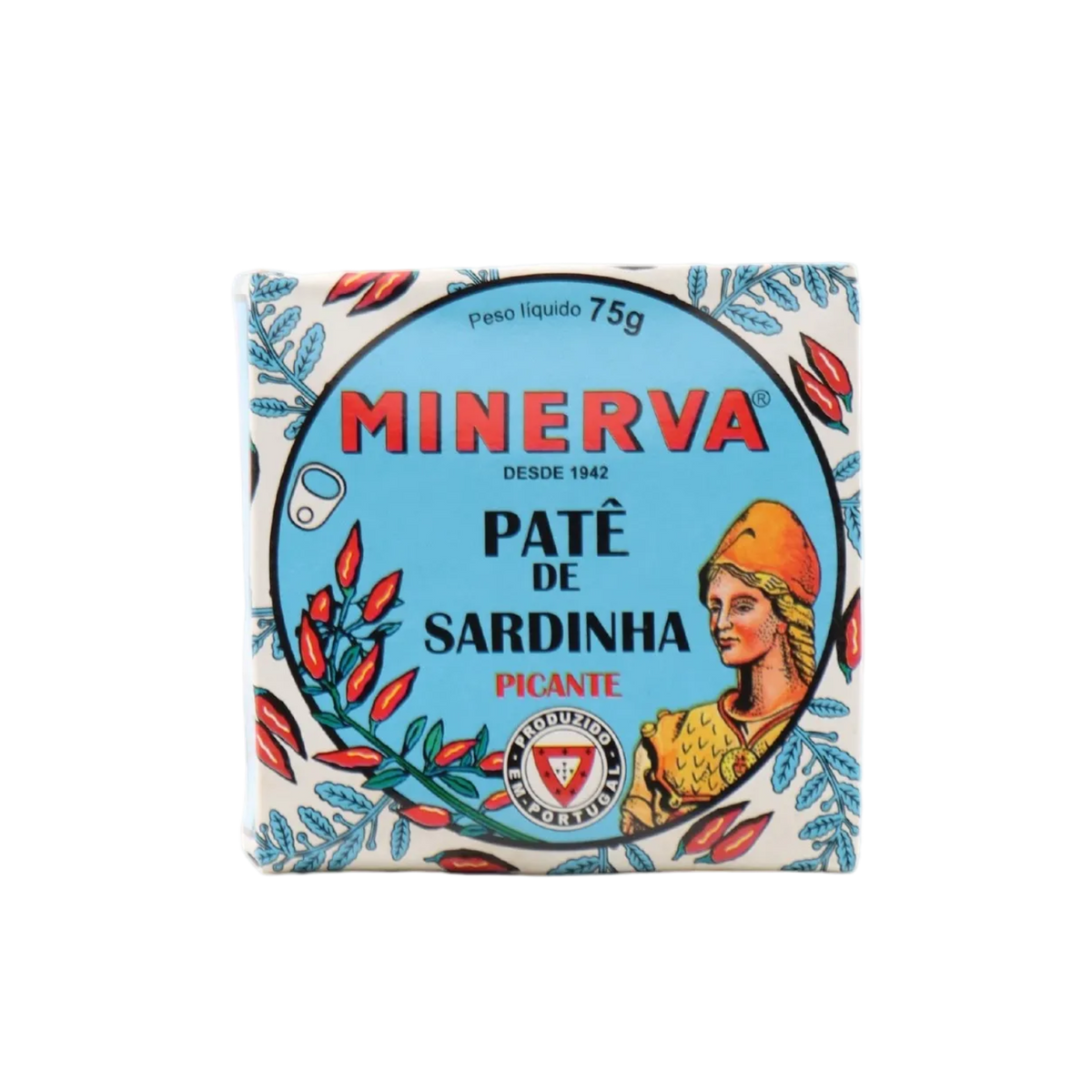 Minerva Sardine Paste packaging on a white background