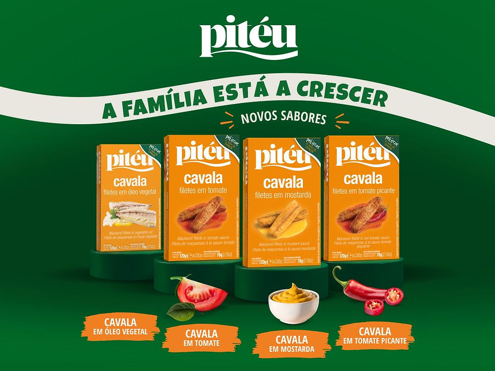 Pitéu Mackerel Fillets range including Mustard Sauce 120g