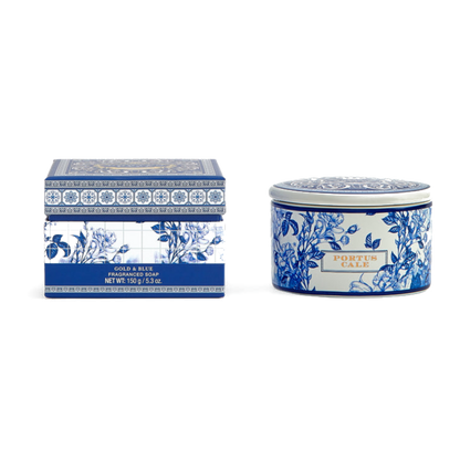 Portus Cale Gold & Blue Soap in Jewel Box 150g