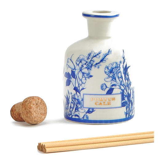 Portus Cale Gold & Blue Ceramic Fragrance Diffuser 100ml – alternate official view