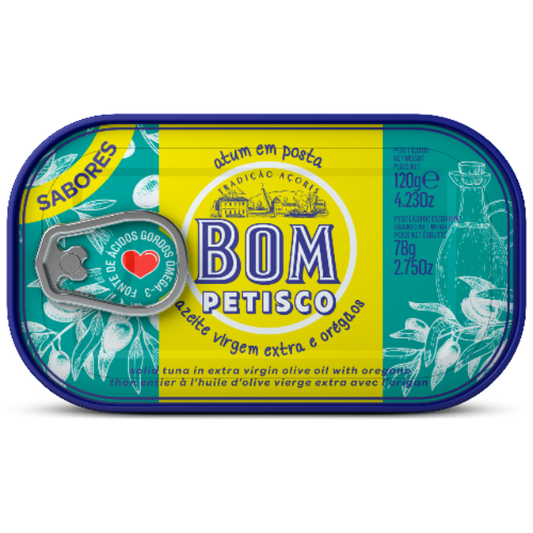 Bom Petisco Tuna in Extra Virgin Olive Oil and Oregano