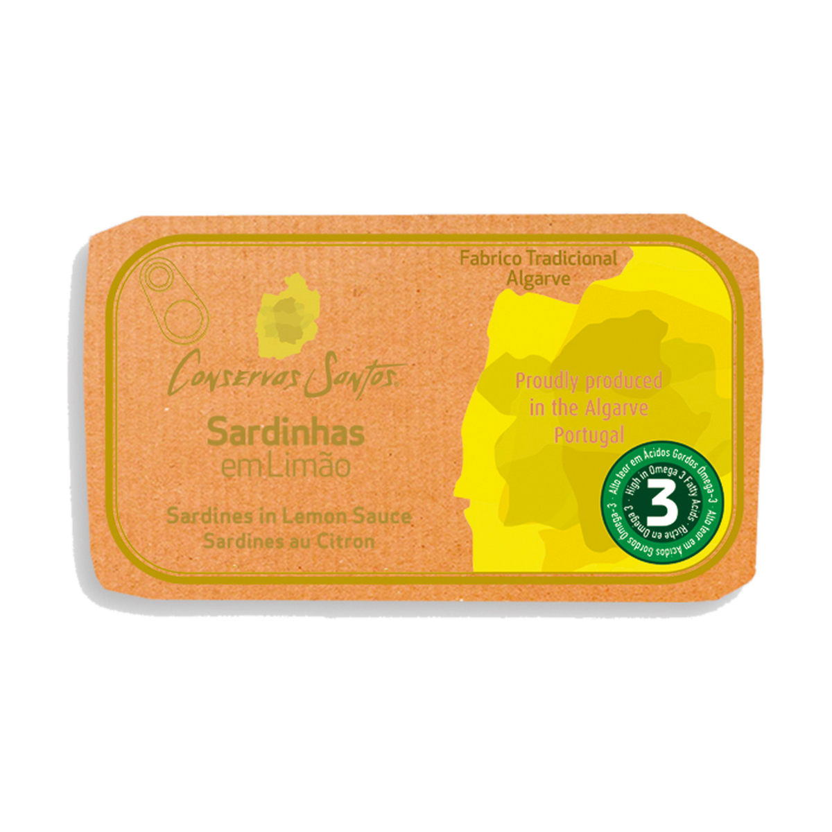 Campo Santos sardines with lemon, 120g tin