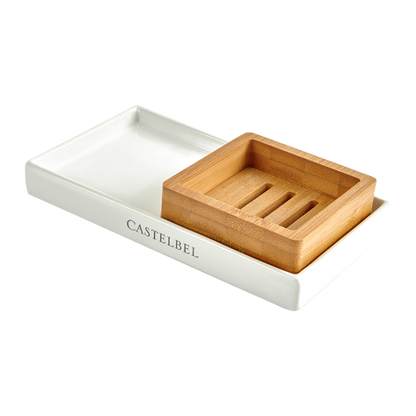 Castelbel Sardine ceramic and bamboo kitchen tray – alternate official view