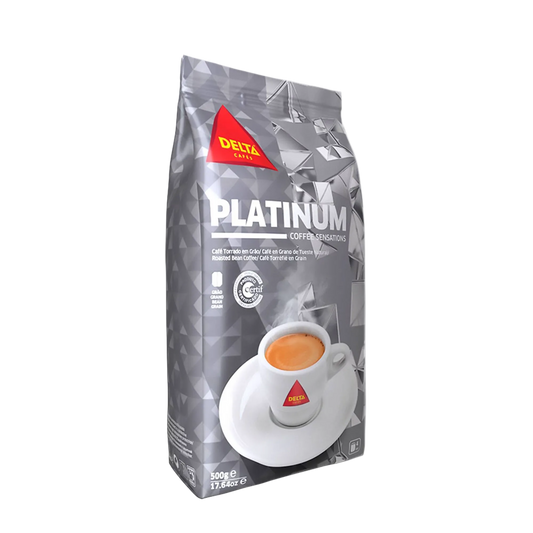 Platinum Portuguese roasted coffee beans intensity 4 package