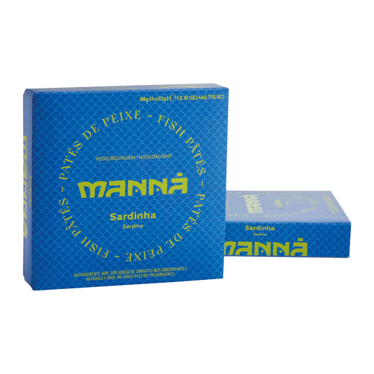 Manna Sardine Pâté 65g — Portuguese sardine pâté package on transparent background