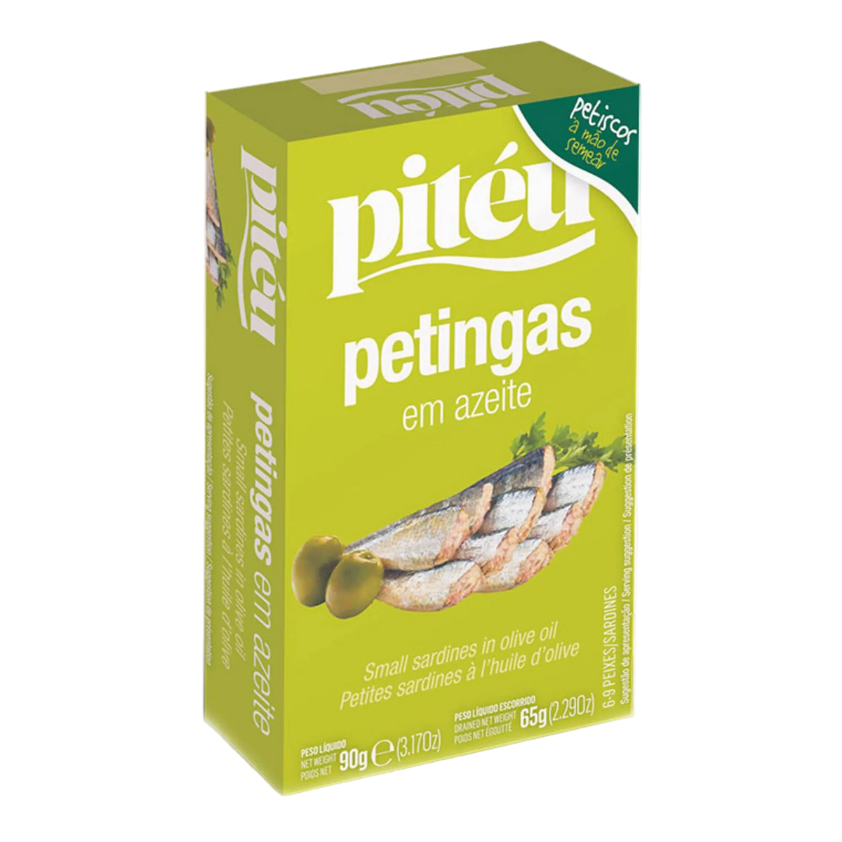 Pitéu Portuguese baby sardines petingas in olive oil 90g