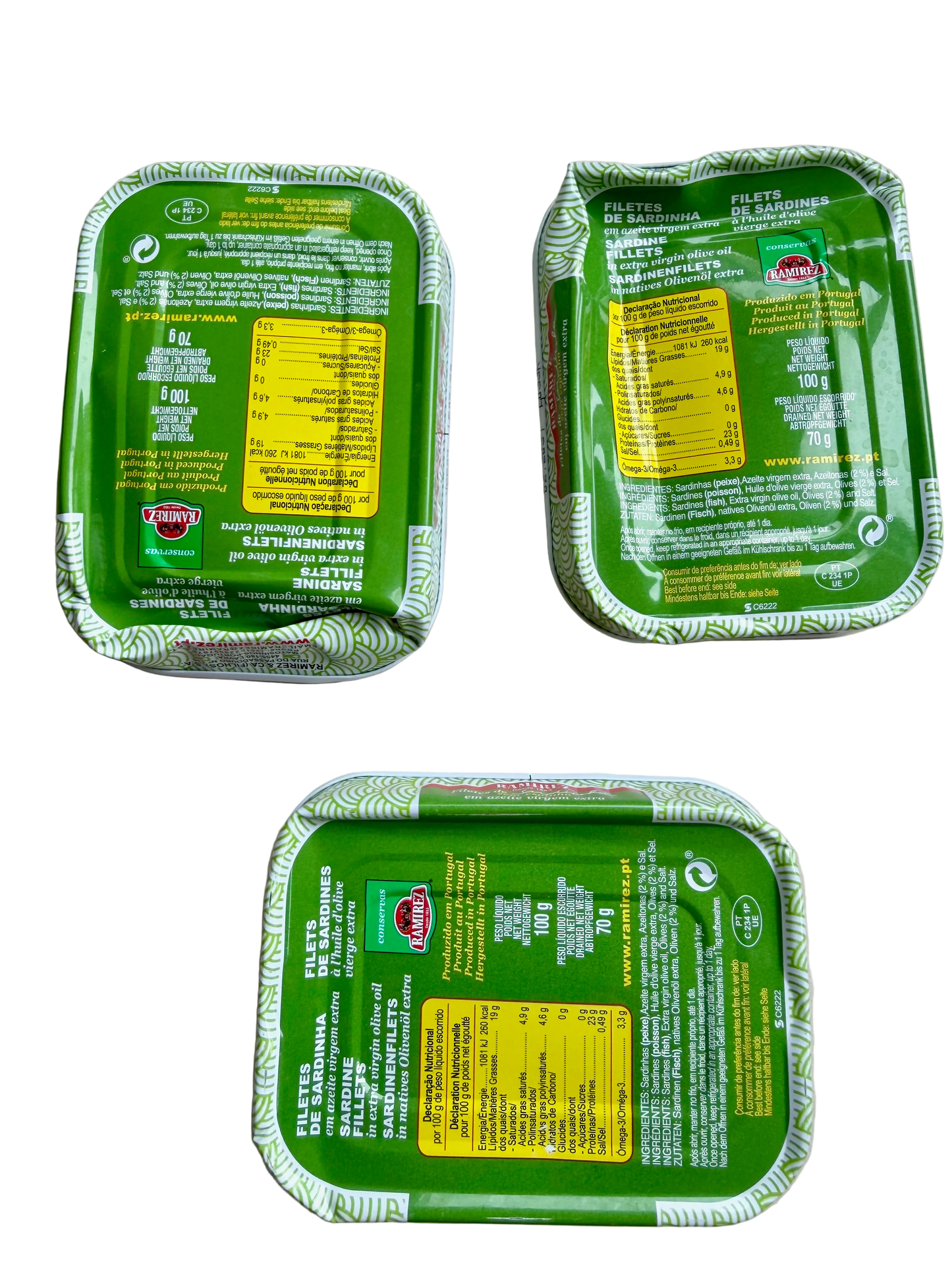 Ramirezi luudeta sardiinifilee ekstra neitsioliiviõlis (Ugly Tin)