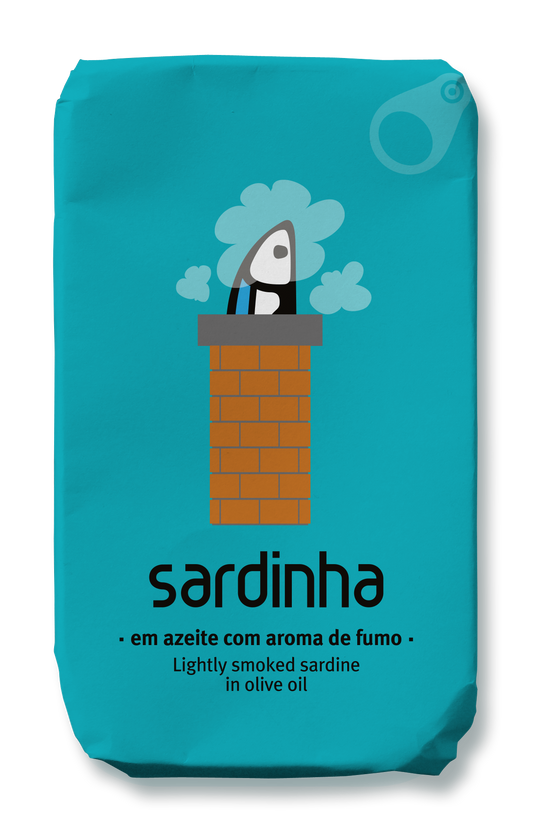 Sardinha Portuguese sardines in olive oil with smoke aroma – tin